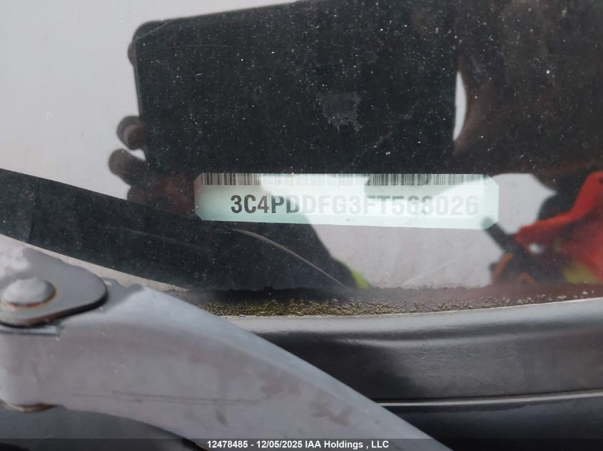 2015 Dodge Journey R/T VIN: 3C4PDDFG3FT568026 Lot: 12478485