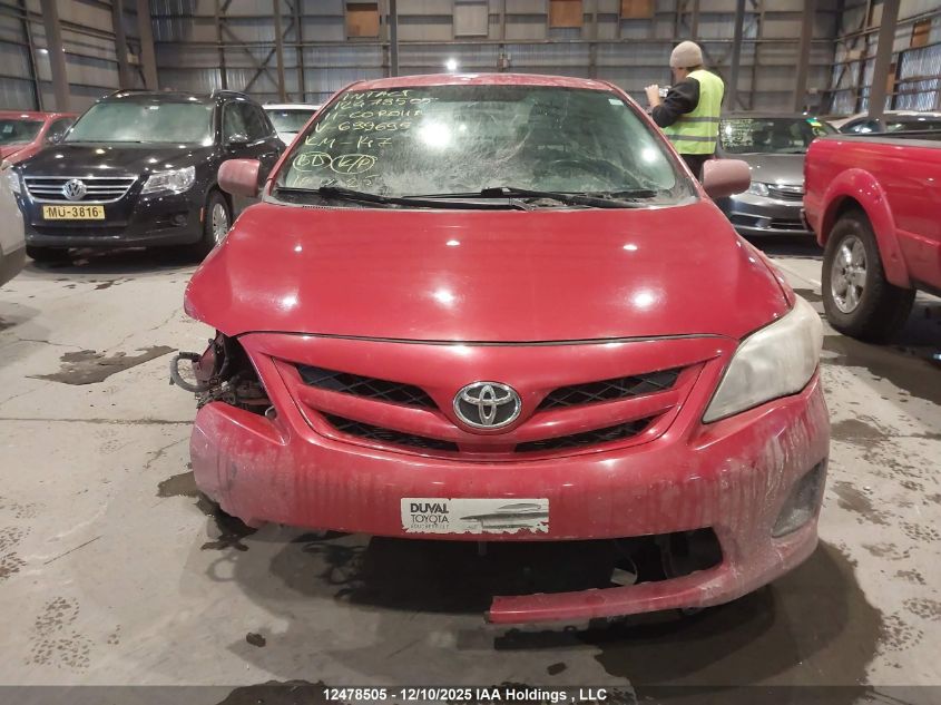 2011 Toyota Corolla VIN: 2T1BU4EE8BC699699 Lot: 12478505