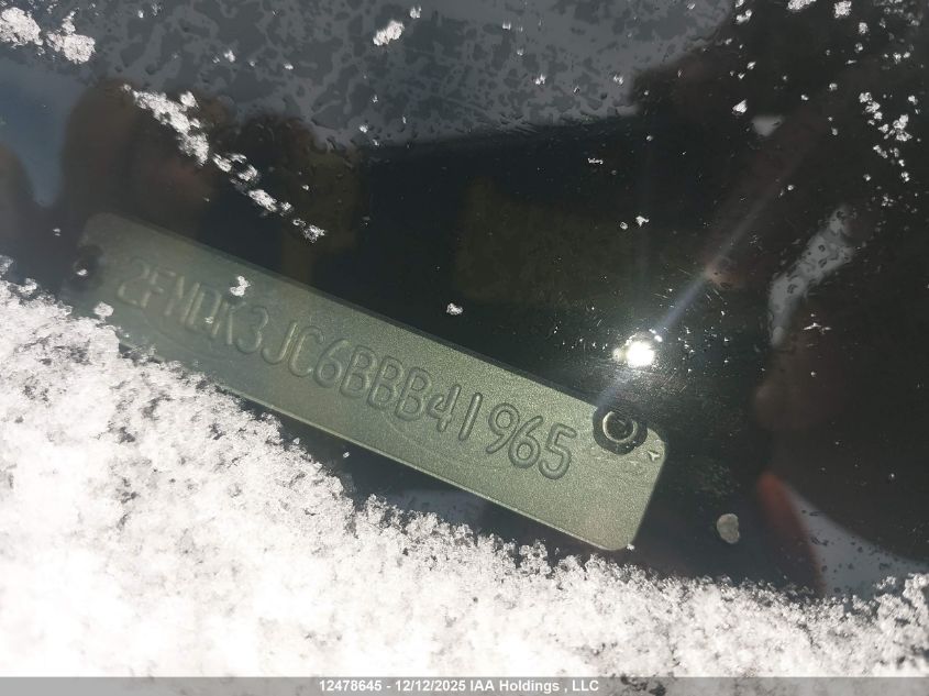 2011 Ford Edge VIN: 2FMDK3JC6BBB41965 Lot: 12478645