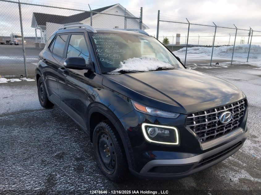 2020 Hyundai Venue Sel/Denim VIN: KMHRC8A38LU047369 Lot: 12478646