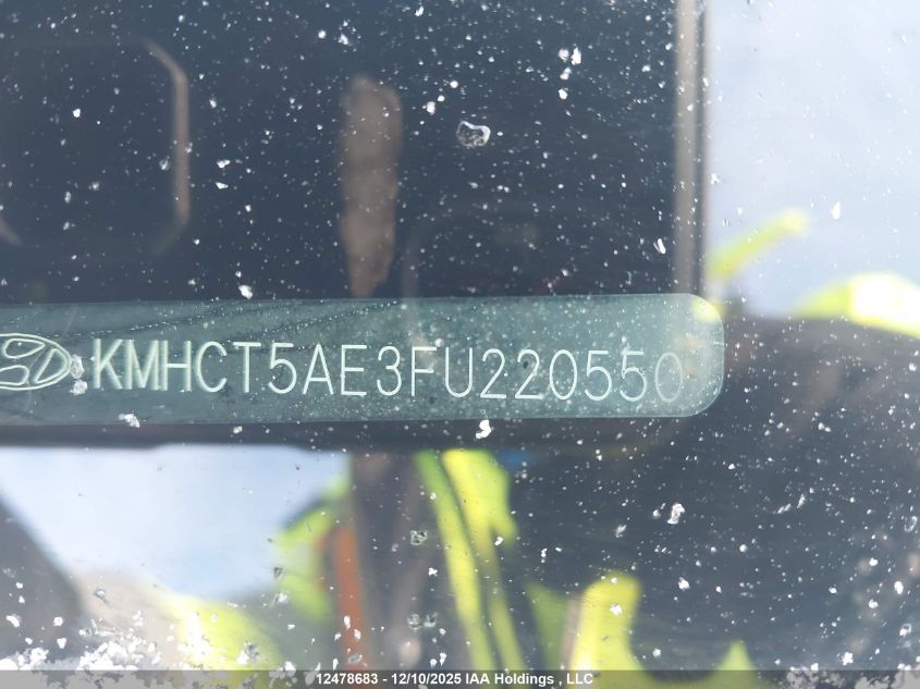 2015 Hyundai Accent Gl VIN: KMHCT5AE3FU220550 Lot: 12478683