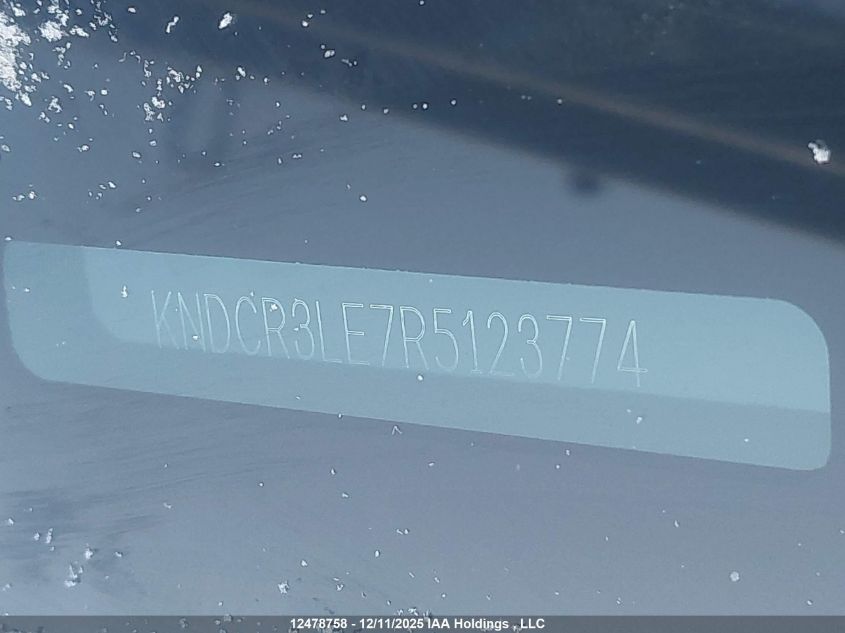 2024 Kia Niro Ex VIN: KNDCR3LE7R5123774 Lot: 12478758