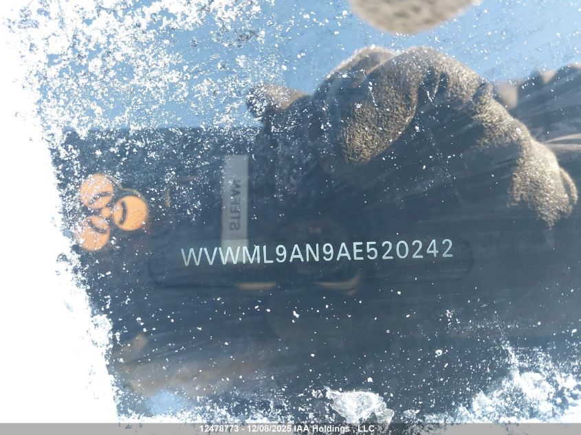 2010 Volkswagen Passat Cc VIN: WVWML9AN9AE520242 Lot: 12478773