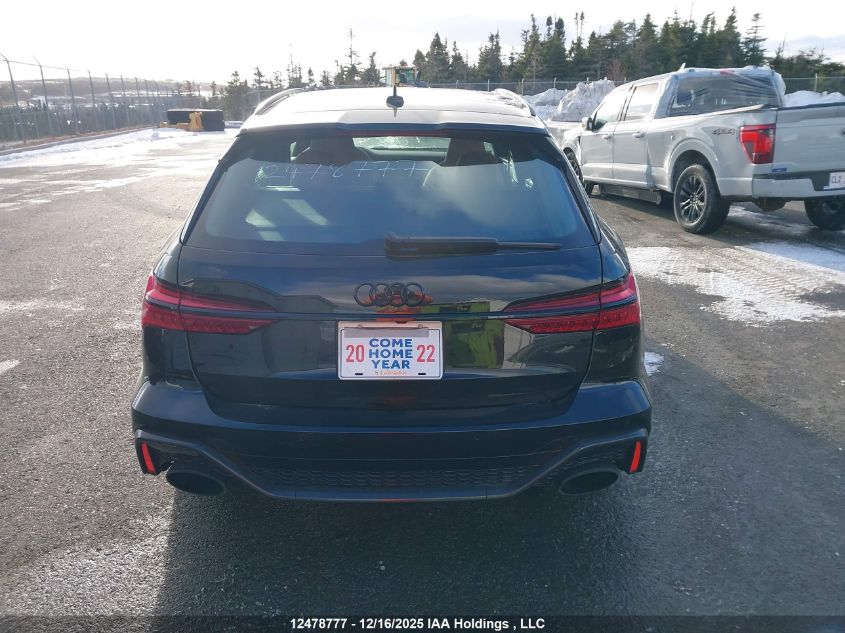 2021 Audi Rs 6 Avant 4.0T VIN: WUA1CAF21MN903859 Lot: 12478777