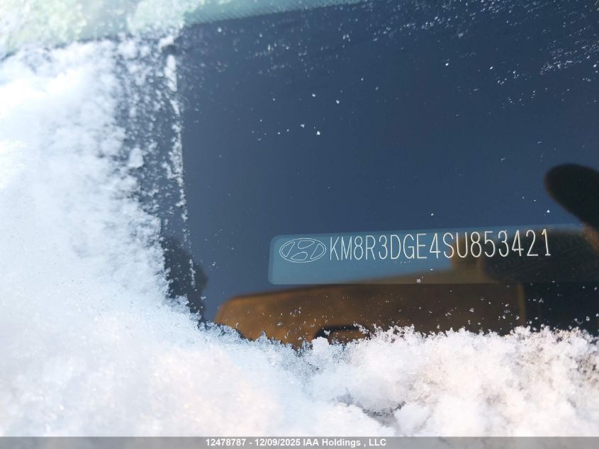 2025 Hyundai Palisade VIN: KM8R3DGE4SU853421 Lot: 12478787
