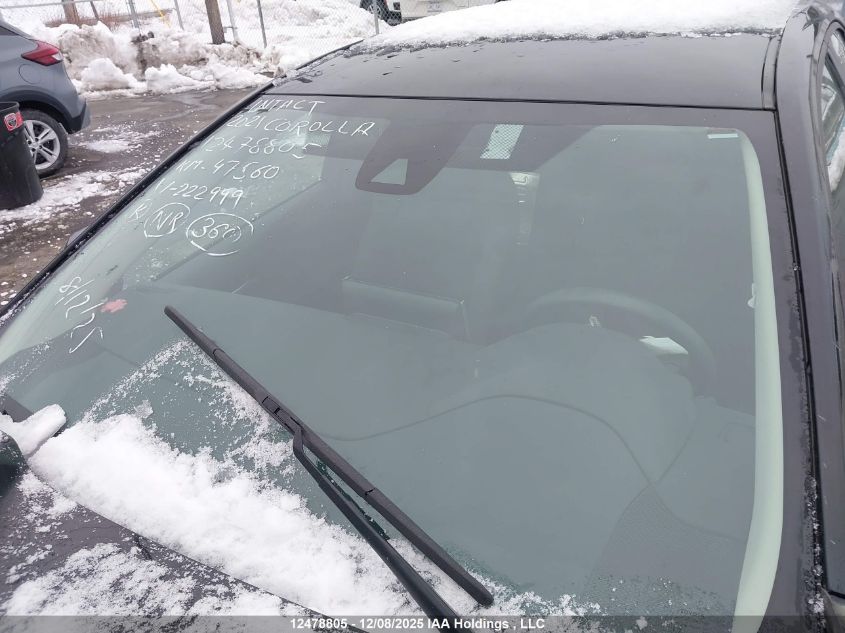 2021 Toyota Corolla Le VIN: 5YFBPMBE5MP222999 Lot: 12478805