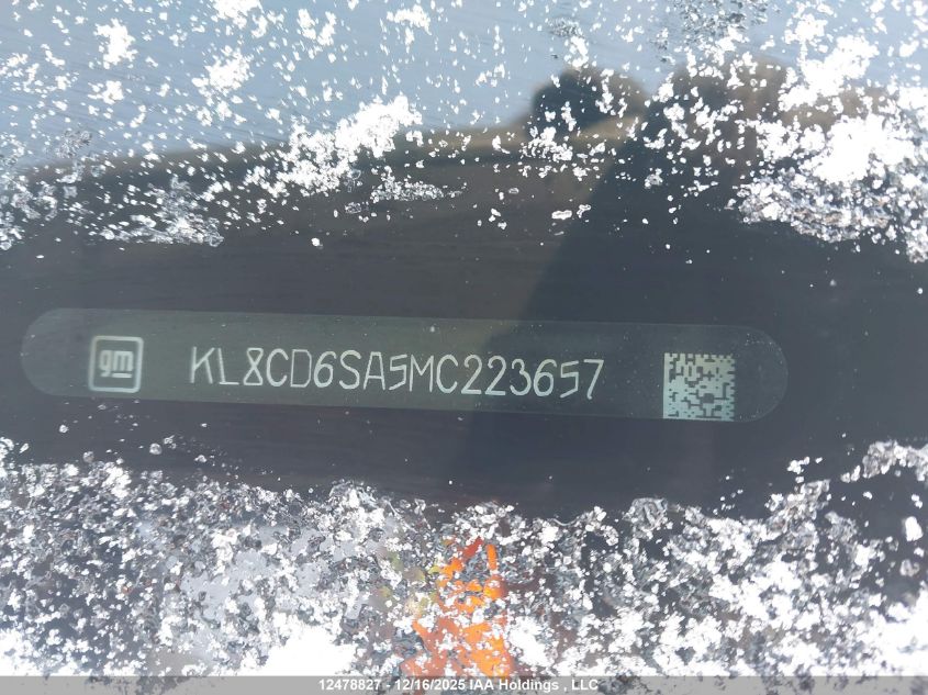 2021 Chevrolet Spark VIN: KL8CD6SA5MC223657 Lot: 12478827