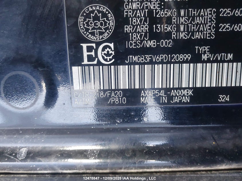 JTMGB3FV6PD120899 2023 TOYOTA RAV 4 photo no. 9