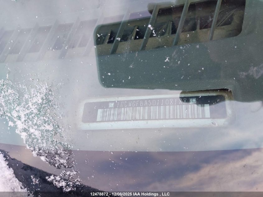 2013 Chevrolet Express G2500 VIN: 1GCWGFBA3D1108188 Lot: 12478872