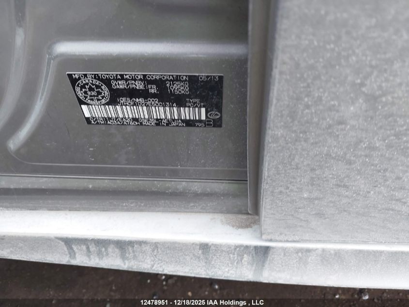 2014 Lexus Is 250 VIN: JTHCF1D27E5001314 Lot: 12478951