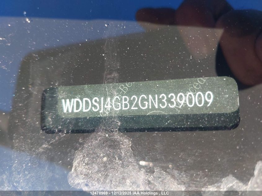 2016 Mercedes-Benz Cla 250 4Matic VIN: WDDSJ4GB2GN339009 Lot: 12478969