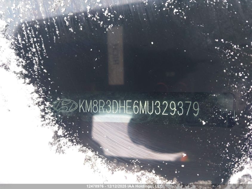2021 Hyundai Palisade Sel VIN: KM8R3DHE6MU329379 Lot: 12478976
