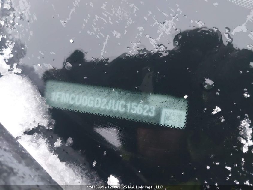 2018 Ford Escape Se VIN: 1FMCU0GD2JUC15623 Lot: 12478991