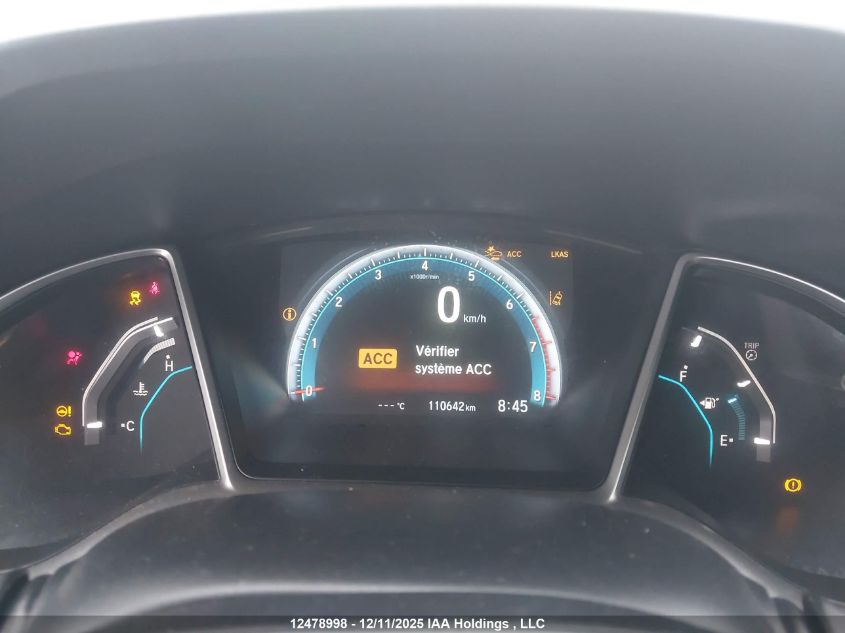 2018 Honda Civic Touring VIN: 2HGFC1F93JH106065 Lot: 12478998