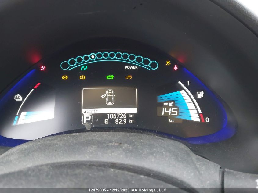 2017 Nissan Leaf S/Sl/Sv VIN: 1N4BZ0CP0HC303982 Lot: 12479035