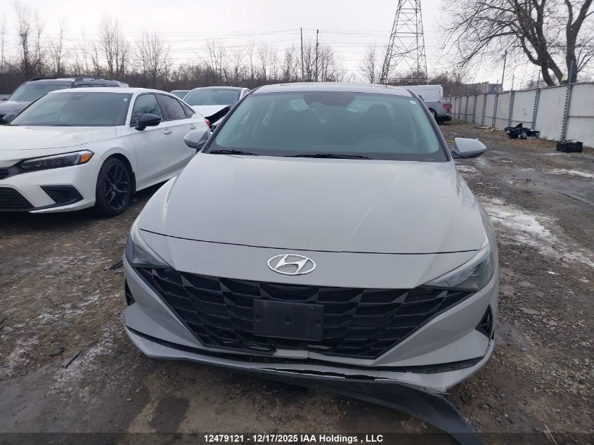 2022 Hyundai Elantra Preferred Ivt With Sun And Tech Package VIN: KMHLM4AG7NU284890 Lot: 12479121