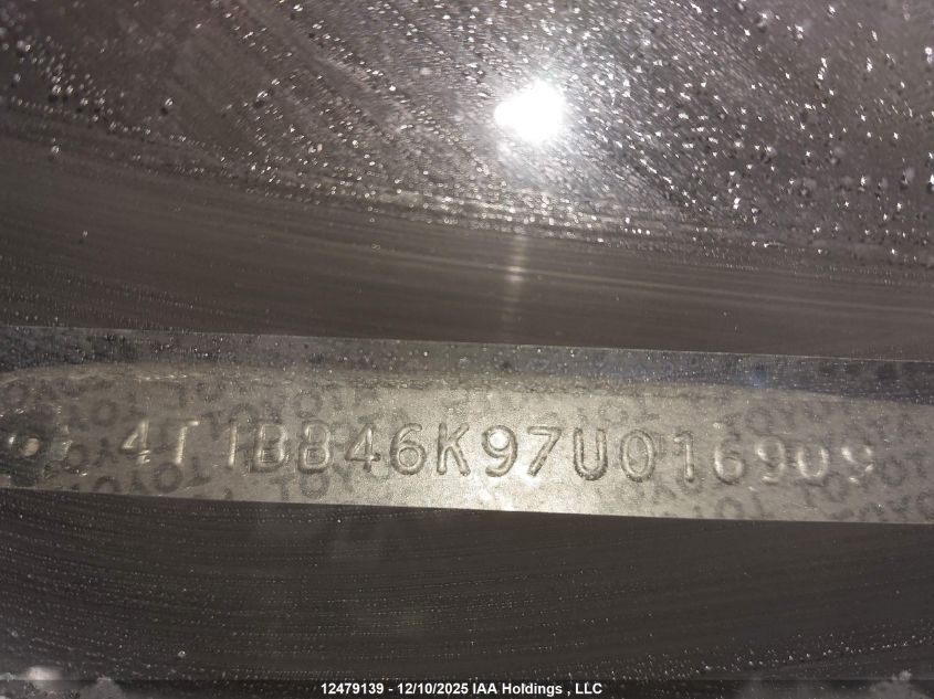 2007 Toyota Camry Hybrid VIN: 4T1BB46K97U016909 Lot: 12479139