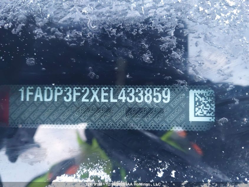2014 Ford Focus Se VIN: 1FADP3F2XEL433859 Lot: 12479165
