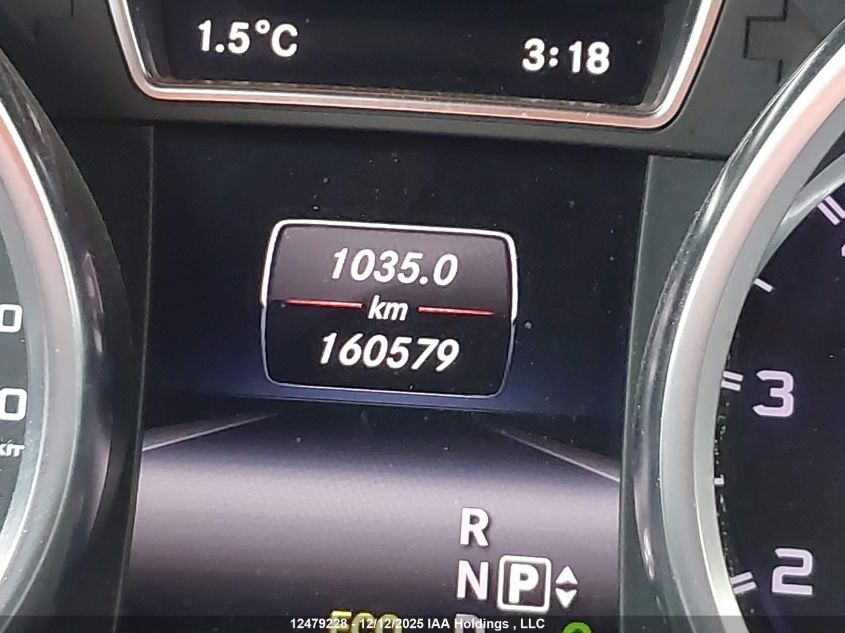 2014 Mercedes-Benz M-Class Ml 63 Amg VIN: 4JGDA7EB3EA434427 Lot: 12479228