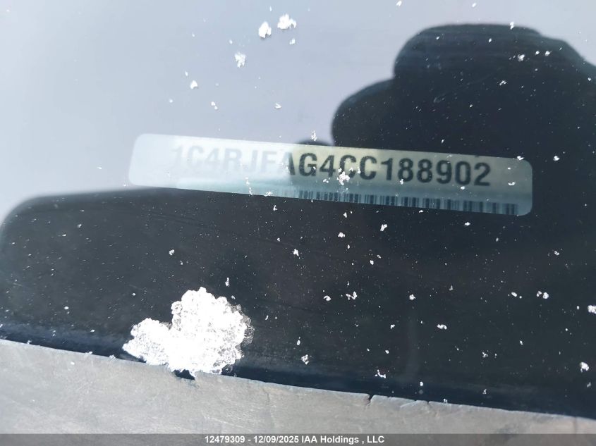 2012 Jeep Grand Cherokee VIN: 1C4RJFAG4CC188902 Lot: 12479309