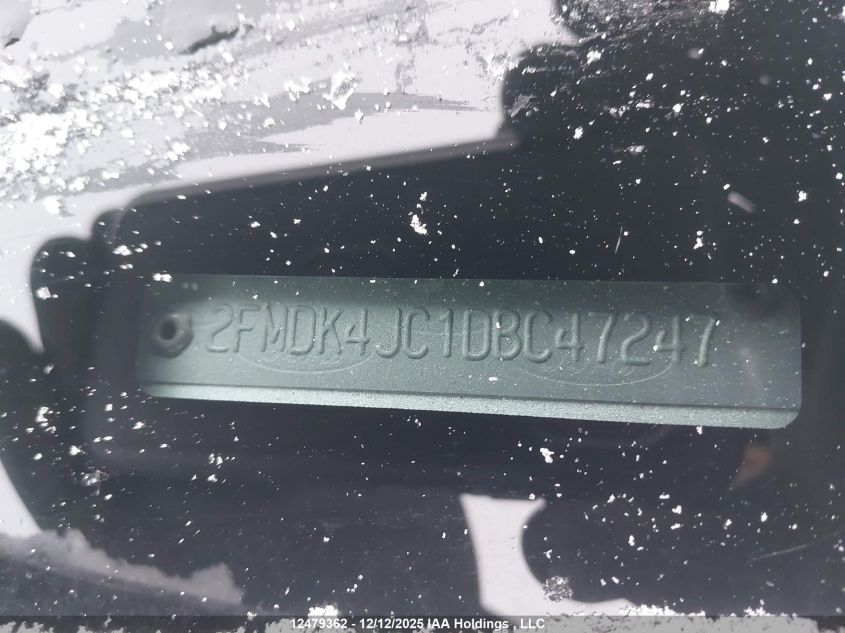 2013 Ford Edge Sel VIN: 2FMDK4JC1DBC47247 Lot: 12479362