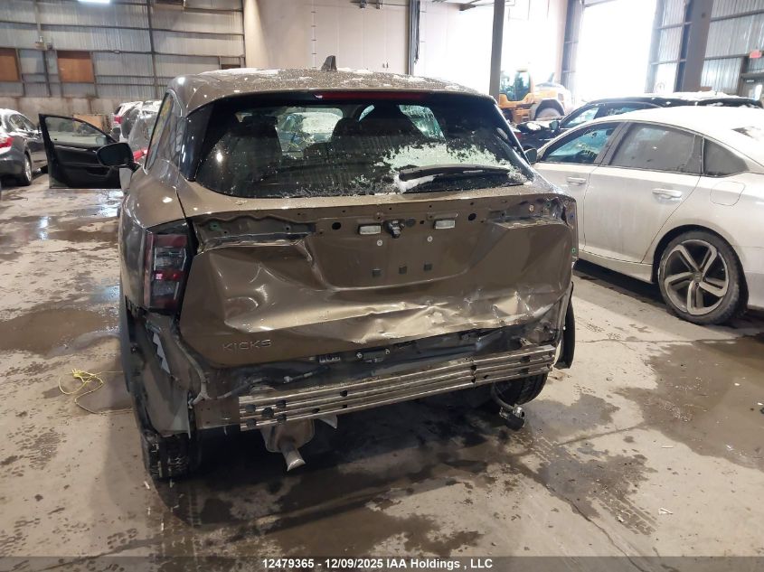 2025 Nissan Kicks S VIN: 3N8AP6BA6SL387558 Lot: 12479365