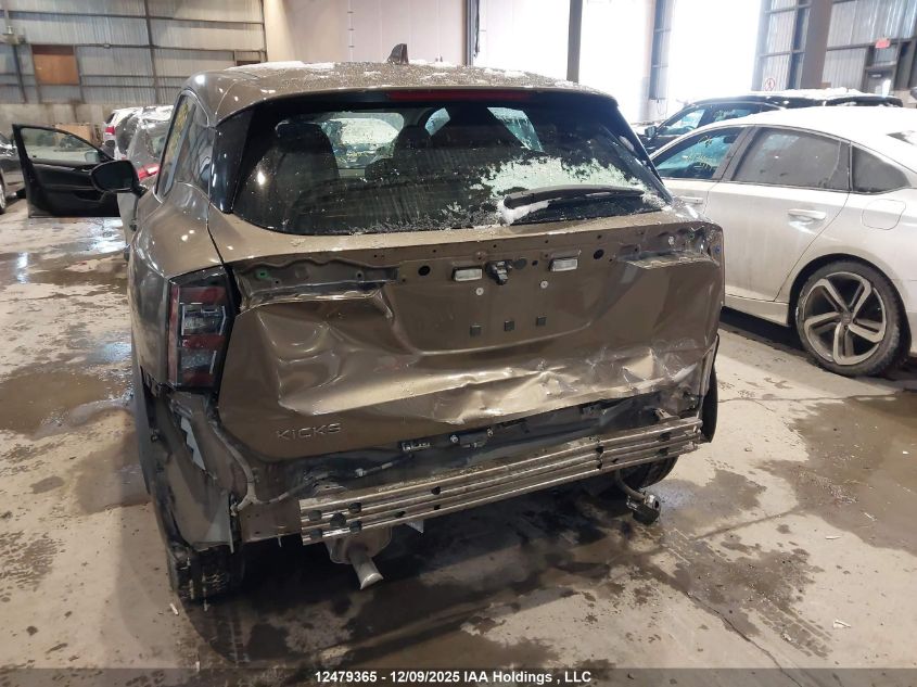 2025 Nissan Kicks S VIN: 3N8AP6BA6SL387558 Lot: 12479365
