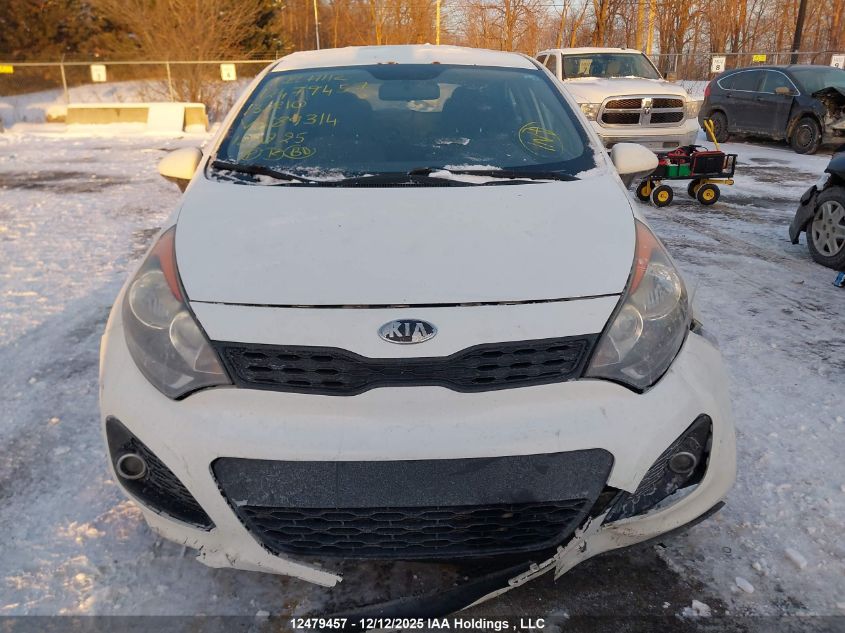 2013 Kia Rio VIN: KNADM5A30D6889314 Lot: 12479457