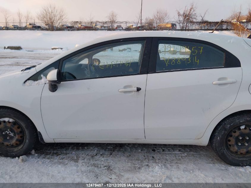 2013 Kia Rio VIN: KNADM5A30D6889314 Lot: 12479457