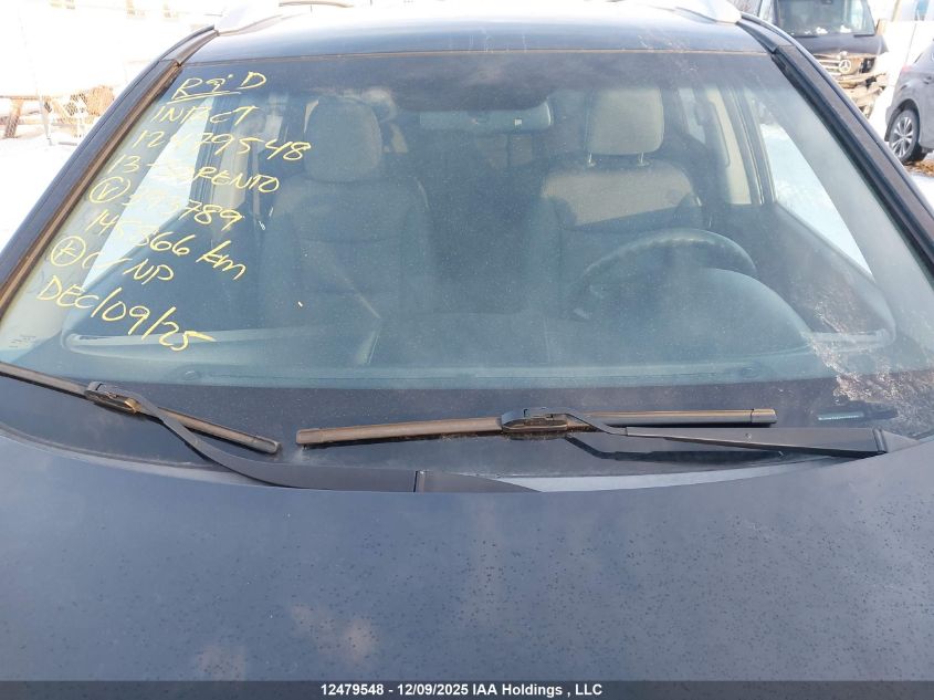 2013 Kia Sorento Lx VIN: 5XYKTDA25DG393789 Lot: 12479548