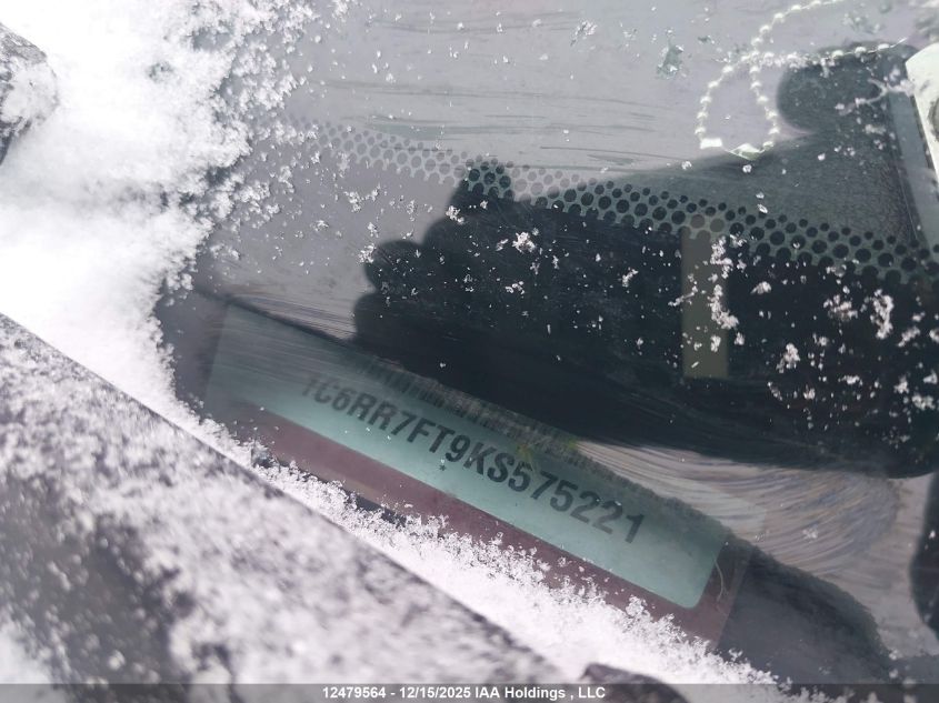 2019 Ram 1500 Classic St VIN: 1C6RR7FT9KS575221 Lot: 12479564