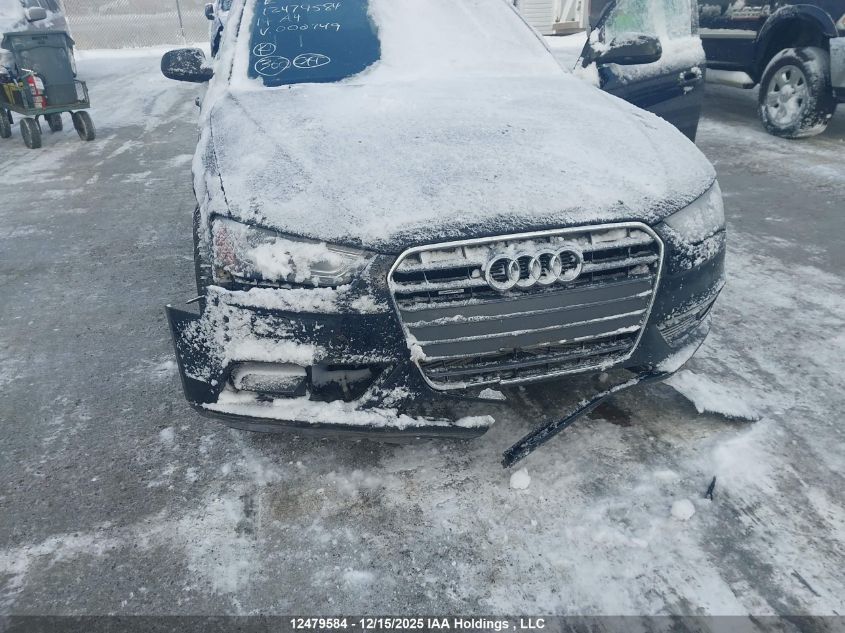 2014 Audi A4 2.0 Technik VIN: WAUMFCFL9EN000749 Lot: 12479584