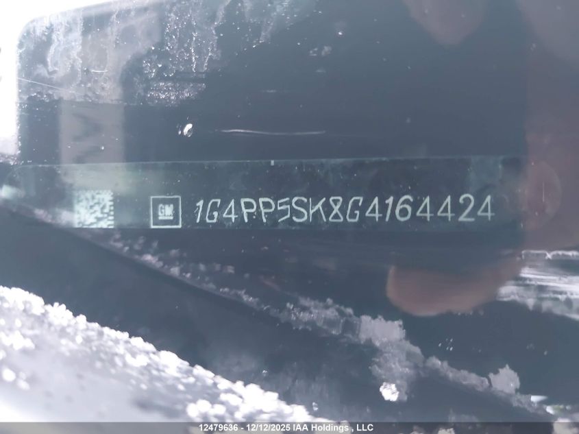 2016 Buick Verano VIN: 1G4PP5SK8G4164424 Lot: 12479636