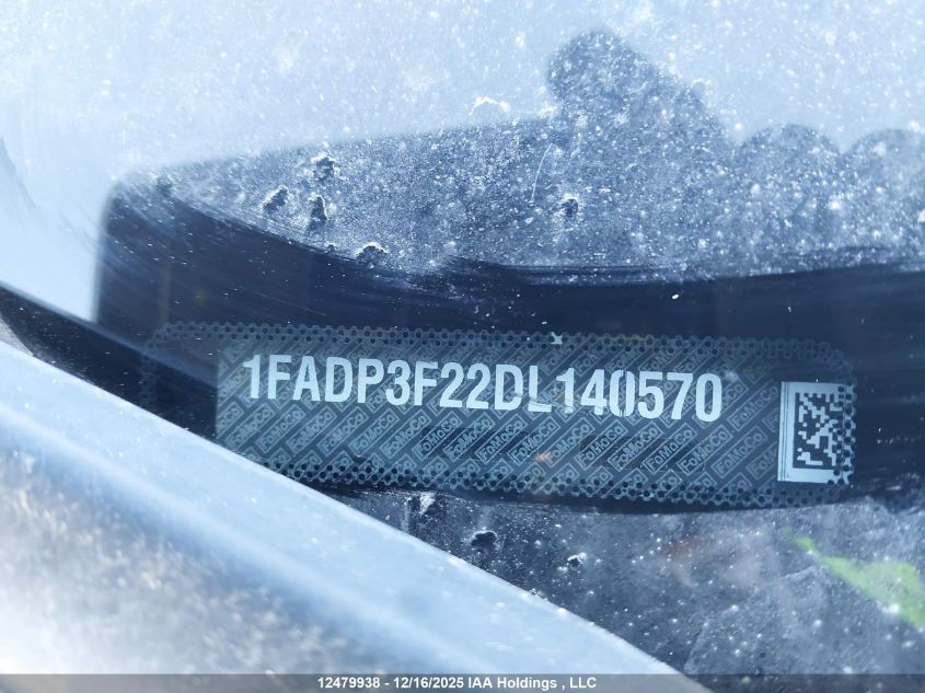 2013 Ford Focus Se VIN: 1FADP3F22DL140570 Lot: 12479938