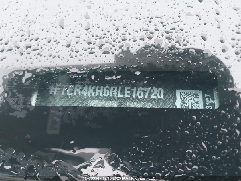 2024 Ford Ranger VIN: 1FTER4KH6RLE16720 Lot: 12479954