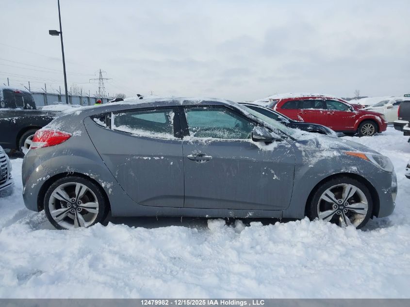 2015 Hyundai Veloster Tech VIN: KMHTC6AD9FU243974 Lot: 12479982