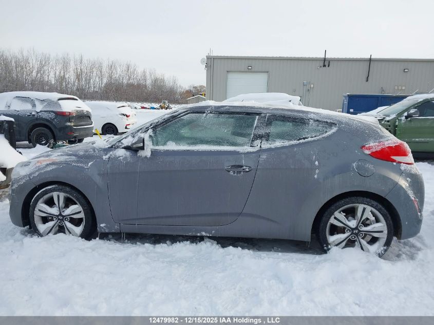 2015 Hyundai Veloster Tech VIN: KMHTC6AD9FU243974 Lot: 12479982