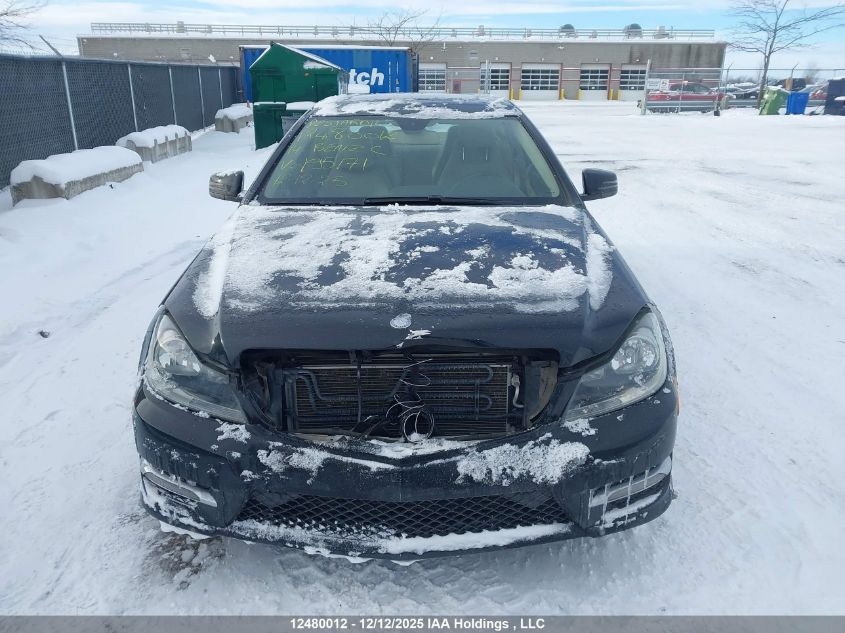 2014 Mercedes-Benz C 250 VIN: WDDGJ4HB5EG195171 Lot: 12480012
