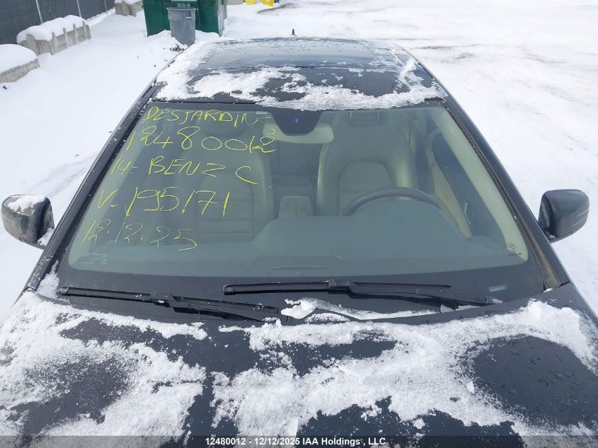 2014 Mercedes-Benz C 250 VIN: WDDGJ4HB5EG195171 Lot: 12480012