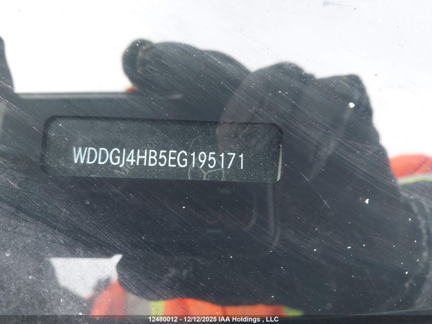 2014 Mercedes-Benz C 250 VIN: WDDGJ4HB5EG195171 Lot: 12480012