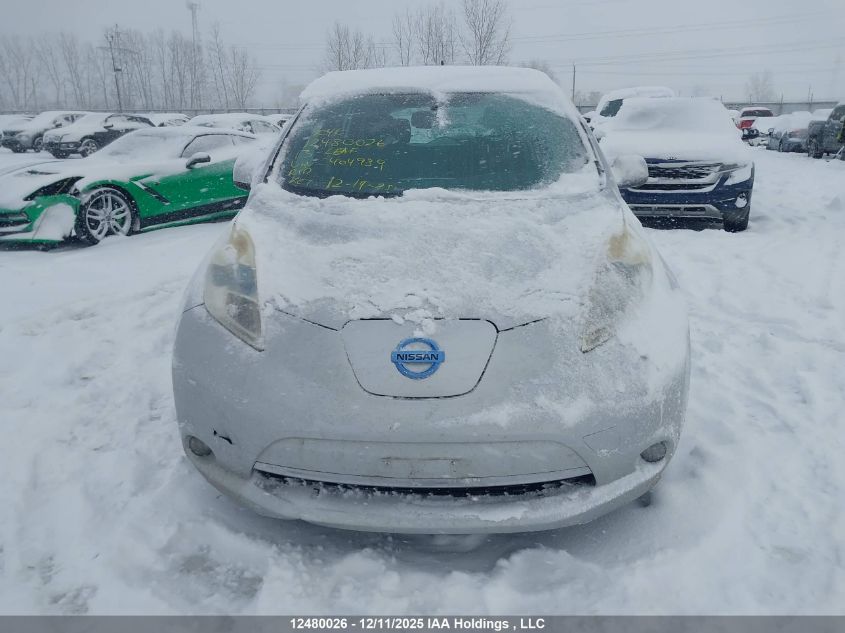2013 Nissan Leaf Sl VIN: 1N4AZ0CP3DC404939 Lot: 12480026