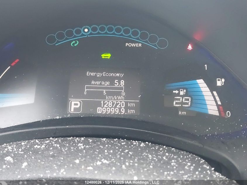 2013 Nissan Leaf Sl VIN: 1N4AZ0CP3DC404939 Lot: 12480026