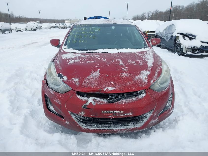 2016 Hyundai Elantra VIN: 5NPDH4AE0GH712582 Lot: 12480134