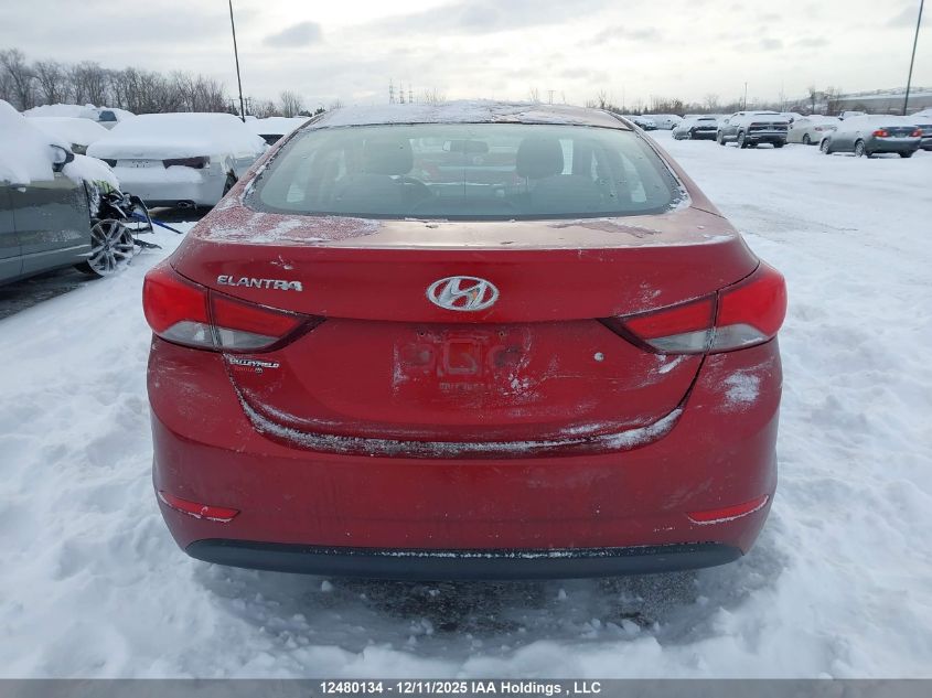 2016 Hyundai Elantra VIN: 5NPDH4AE0GH712582 Lot: 12480134