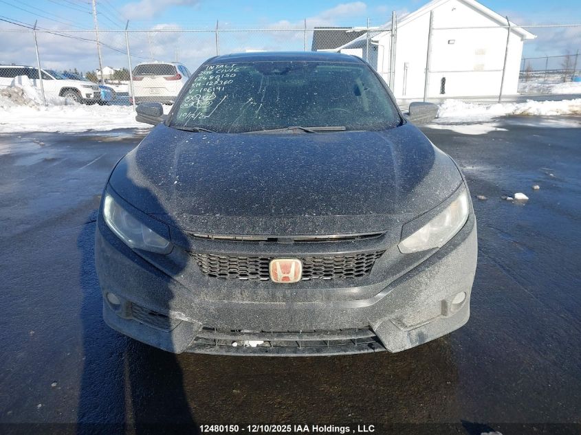 2016 Honda Civic Ex-T VIN: 2HGFC1F41GH106191 Lot: 12480150