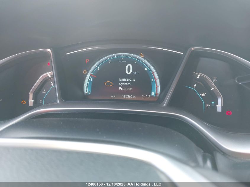 2016 Honda Civic Ex-T VIN: 2HGFC1F41GH106191 Lot: 12480150