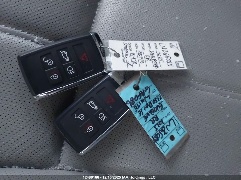 2025 Land Rover Range Rover Evoque P250 Dynamic Se VIN: SALZL2FX0SH265089 Lot: 12480166