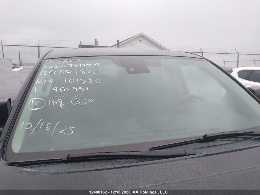 2020 Toyota Tundra VIN: 5TFDY5F18LX950951 Lot: 12480182