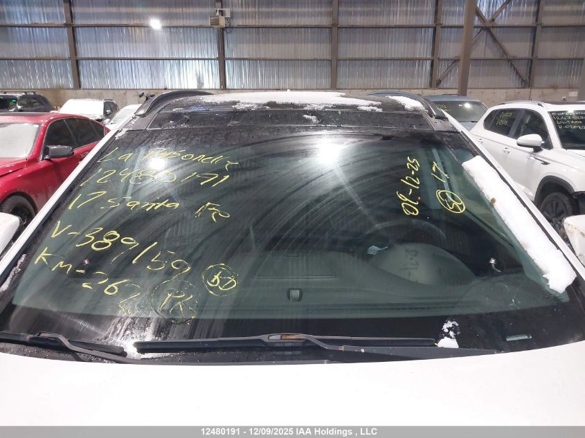 2017 Hyundai Santa Fe Sport VIN: 5XYZUDLAXHG389159 Lot: 12480191