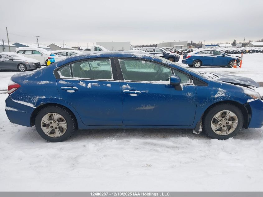 2013 Honda Civic Lx VIN: 2HGFB2E4XDH024496 Lot: 12480287